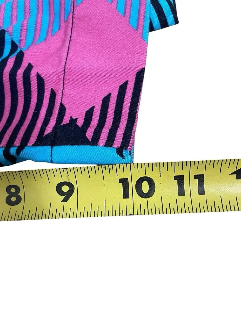 Loudmouth Golf Shorts Women’s Size 36 Pink Blue Geometric Stretch Cotton